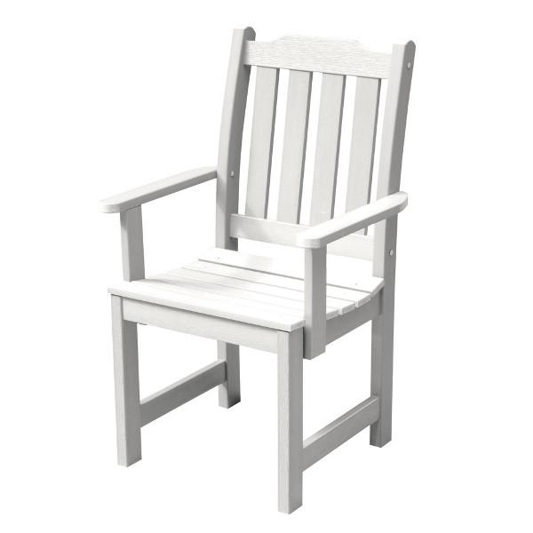 Lehigh Recycled Plastic Outdoor Dining Armchair Dining Chair White