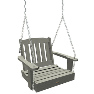Lehigh Single Seat Swing Seat Swing Coastal Teak