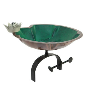 Lilypad Birdbath Birdbath Birdbath with Over Rail Bracket