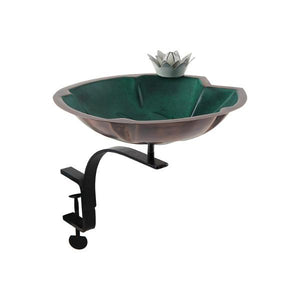 Lilypad Birdbath Birdbath Birdbath with Rail Mount Bracket