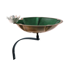 Lilypad Birdbath Birdbath Birdbath with Wall Mount Bracket