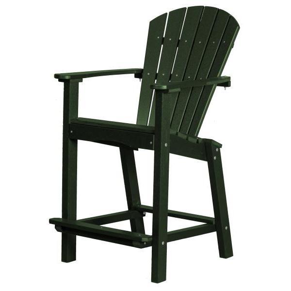 Little Cottage Co. Classic 26” High Dining Chair Dining Set Turf Green