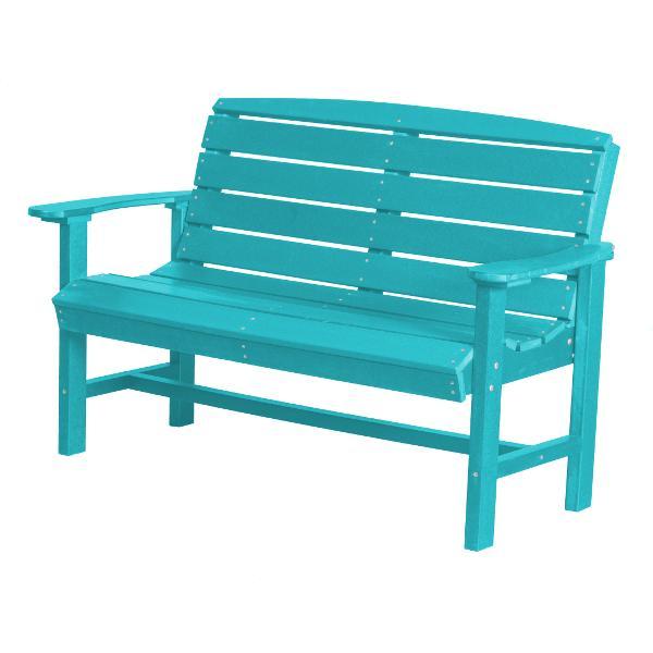 Little Cottage Co. Classic 4ft Recycled Plastic Bench Garden Benches Aruba Blue