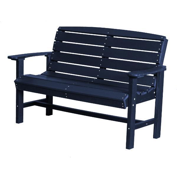 Little Cottage Co. Classic 4ft Recycled Plastic Bench Garden Benches Patriot Blue