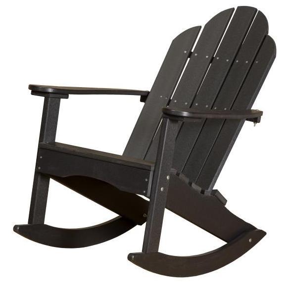 Little Cottage Co. Classic Adirondack Rocker Chair Black