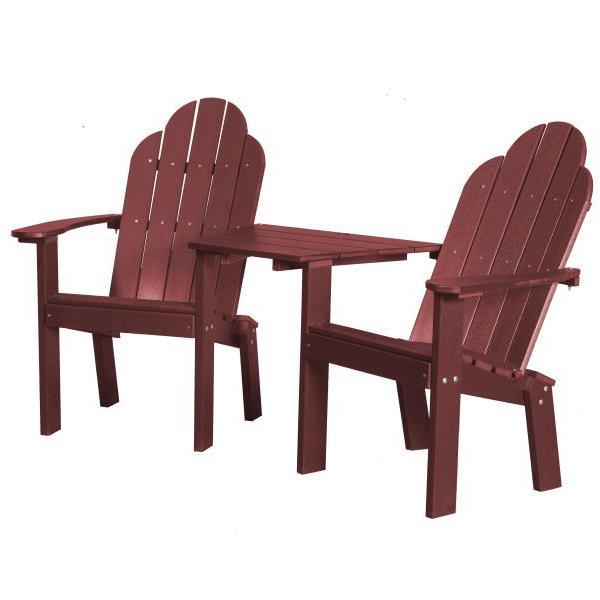 Little Cottage Co. Classic Deck Chair Tete-a-Tete Garden Benches Cherry Wood