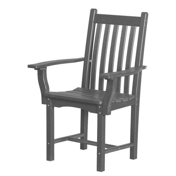 Little Cottage Co. Classic Side Chair with Arms Chair Dark Grey