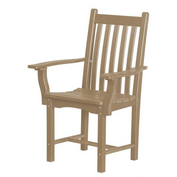 Little Cottage Co. Classic Side Chair with Arms Chair Weathered Wood