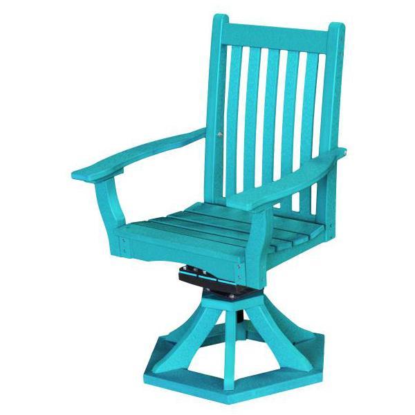 Little Cottage Co. Classic Swivel Rocker Side Chair Chair Aruba Blue