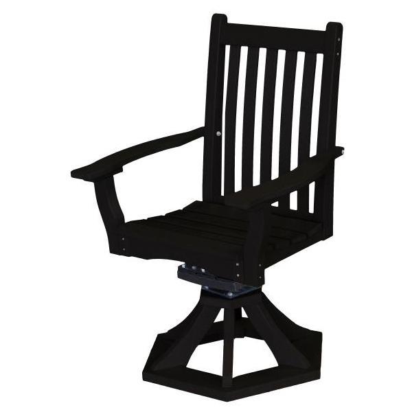 Little Cottage Co. Classic Swivel Rocker Side Chair Chair Black