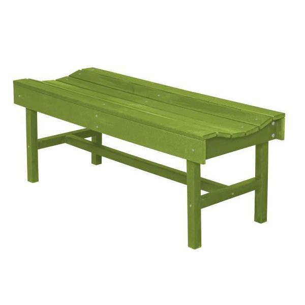 Little Cottage Co. Classic Vineyard 4ft Backless Bench Garden Benches Lime Green