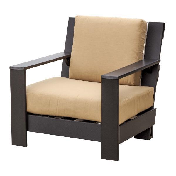 Little Cottage Co. Contemporary Deep Seat Side Chair Chair Black-Heather Beige