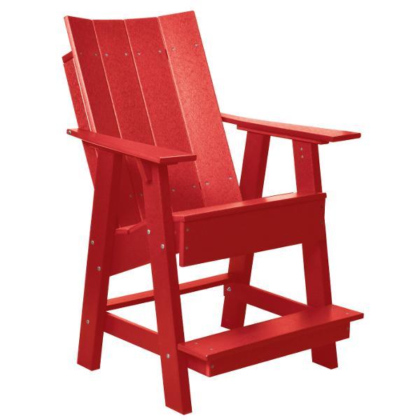 Little Cottage Co. Contemporary High Adirondack Chair Chair Bright Red
