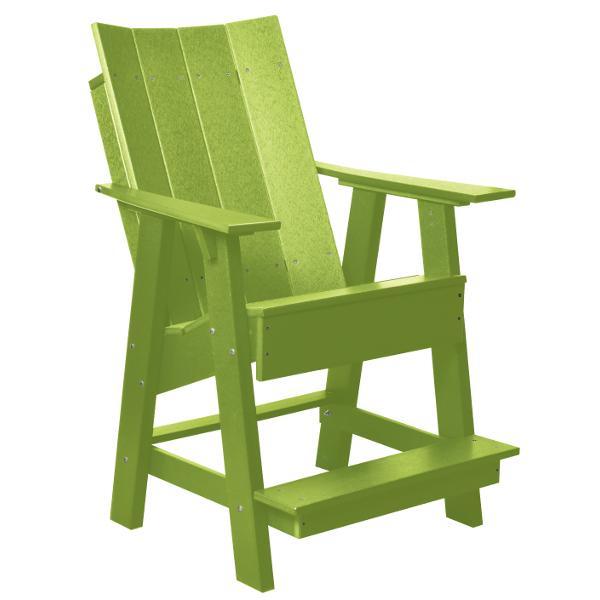 Little Cottage Co. Contemporary High Adirondack Chair Chair Lime Green