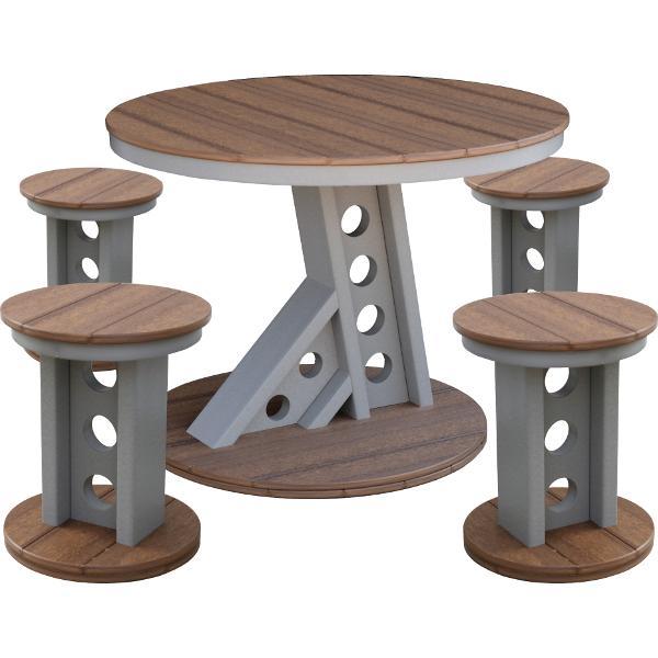 Little Cottage Co. Contemporary Manhattan Rise Table &amp; 4 Bar Stools Table