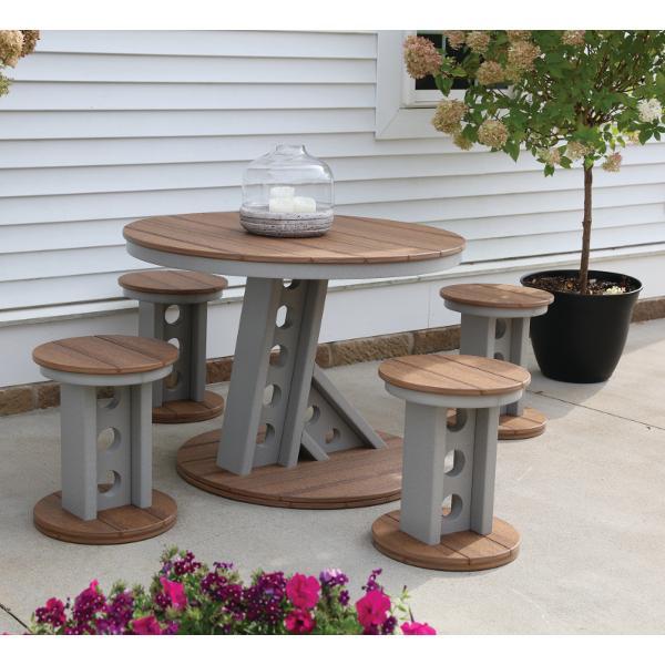 Little Cottage Co. Contemporary Manhattan Rise Table &amp; 4 Bar Stools Table