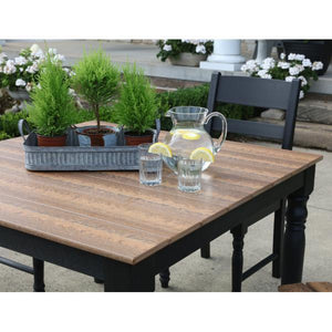 Little Cottage Co. Farm Table Table Bark & White