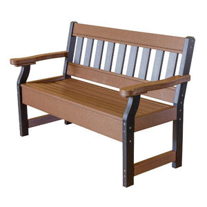 Little Cottage Co. Heritage 4ft. Recycled Plastic Garden Bench Garden Benches Black