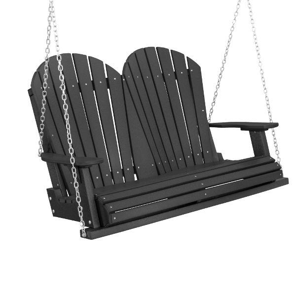 Black garden swing clearance chair