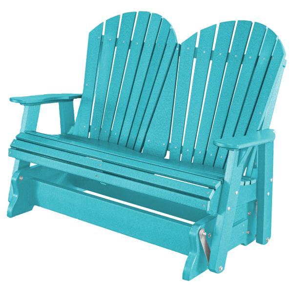 Little Cottage Co. Heritage Adirondack 4ft. Recycled Plastic Glider Gliders Aruba