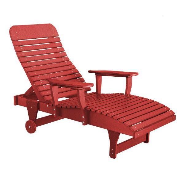 Little Cottage Co. Heritage Chaise Lounge Chair Cardinal Red