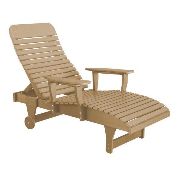 Little Cottage Co. Heritage Chaise Lounge Chair Weathered Wood