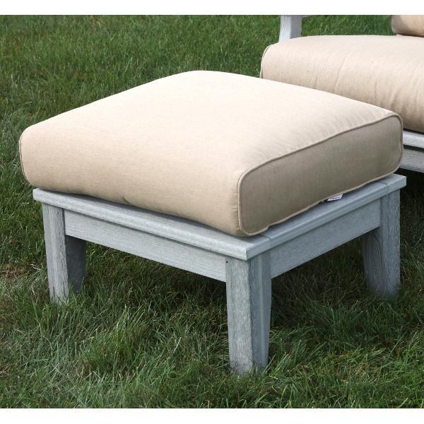 Little Cottage Co. Heritage Deep Seating Ottoman Ottoman Slate with Heither Beige
