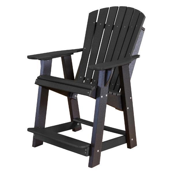Little Cottage Co. Heritage High Adirondack Chair Chair Black