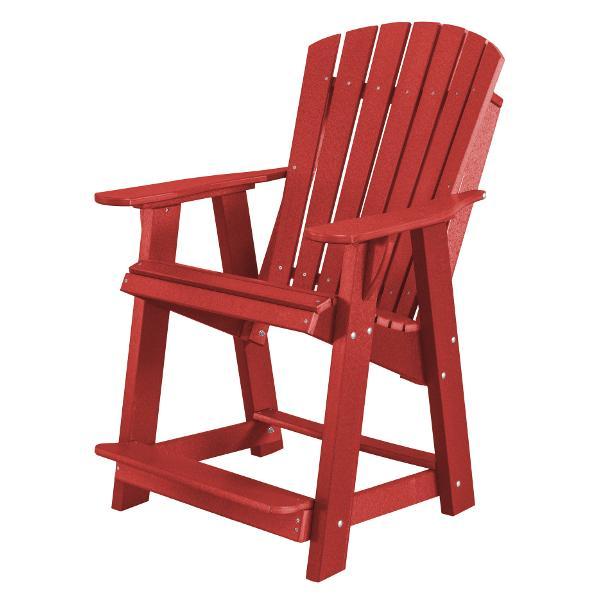 Little Cottage Co. Heritage High Adirondack Chair Chair Cardinal Red