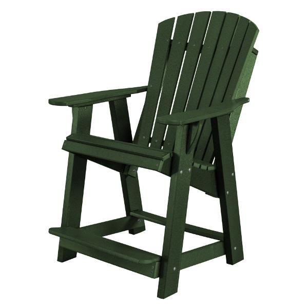Little Cottage Co. Heritage High Adirondack Chair Chair Turf Green