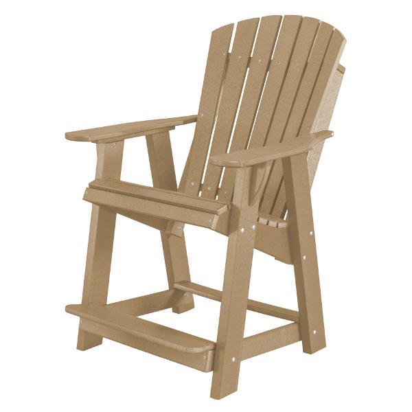 Little Cottage Co. Heritage High Adirondack Chair Chair Weathered Wood