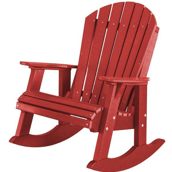 Little Cottage Co. Heritage High Fan Back Rocker Rocker Chair Cardinal Red