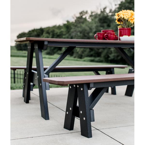 Little Cottage Co. Heritage Picnic Table with Unattached Benches Picnic Table