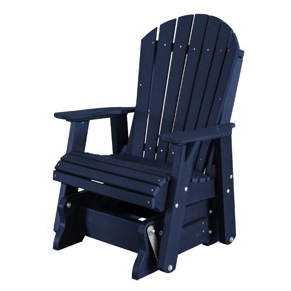 Little Cottage Co. Heritage Single Seat Rock-A-Tee Patio Glider Gliders Patriot Blue