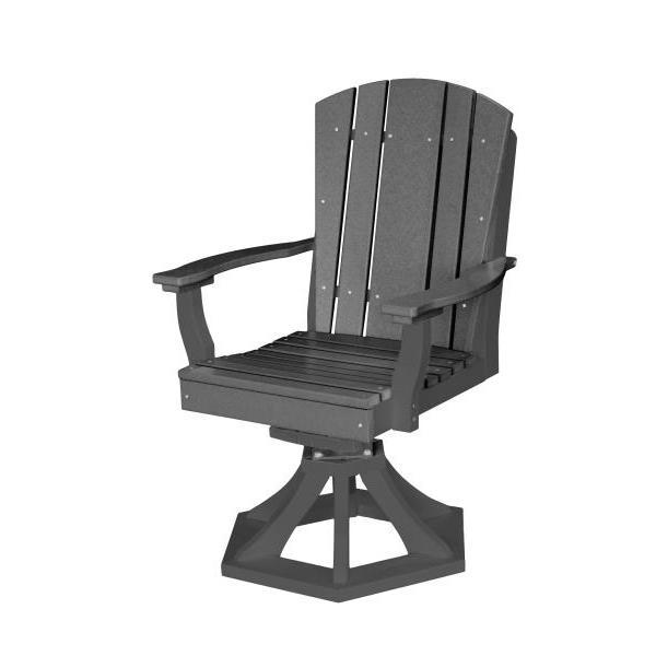 Little Cottage Co. Heritage Swivel Rocker Dining Chair Dining Chair Tangent Gray