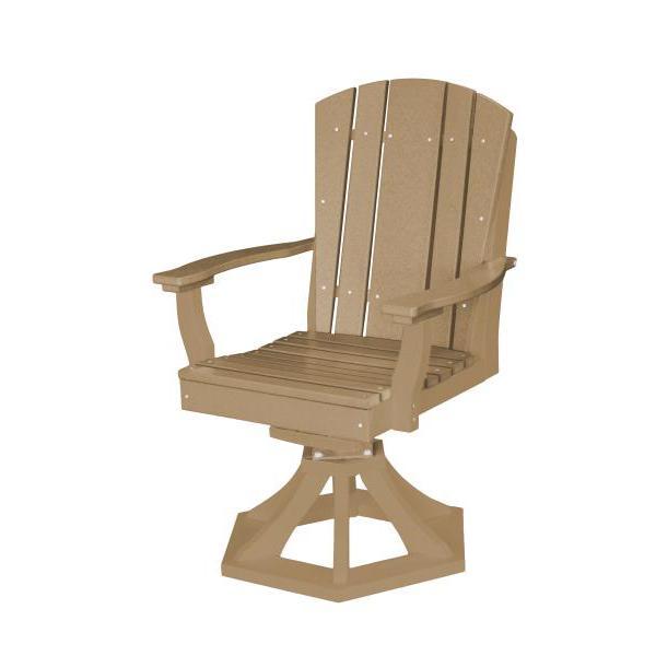 Little Cottage Co. Heritage Swivel Rocker Dining Chair Dining Chair Weathered Wood