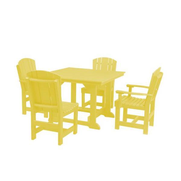 Little Cottage Co. Heritage Table, 2 Dining Chairs, 2 Arm Chairs Dining Set Lemon Yellow