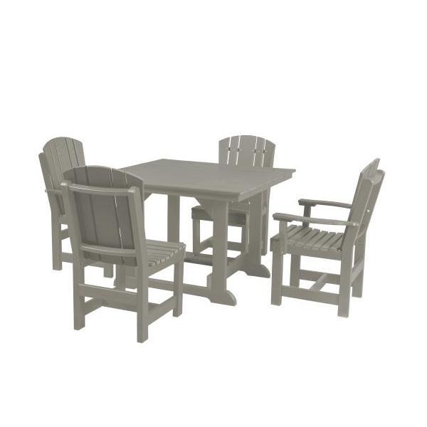 Little Cottage Co. Heritage Table, 2 Dining Chairs, 2 Arm Chairs Dining Set Light Grey