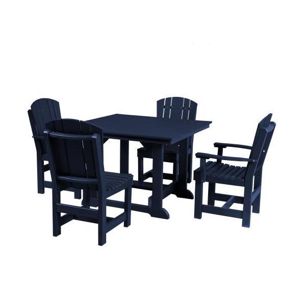 Little Cottage Co. Heritage Table, 2 Dining Chairs, 2 Arm Chairs Dining Set Patriot Blue