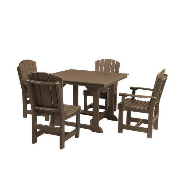 Little Cottage Co. Heritage Table, 2 Dining Chairs, 2 Arm Chairs Dining Set Tudorbrown