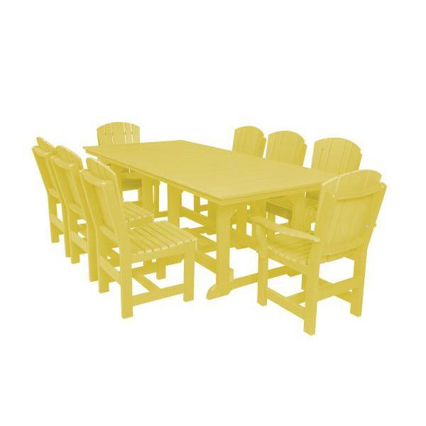 Little Cottage Co. Heritage Table, 6 Dining Chairs, 2 Arm Chairs Dining Set Lemon Yellow