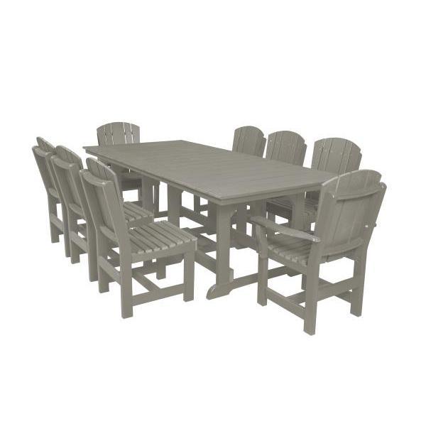 Little Cottage Co. Heritage Table, 6 Dining Chairs, 2 Arm Chairs Dining Set Light Grey