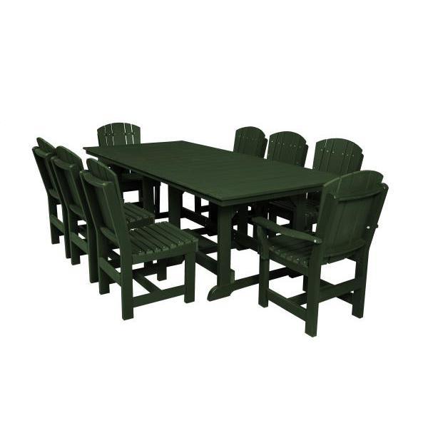 Little Cottage Co. Heritage Table, 6 Dining Chairs, 2 Arm Chairs Dining Set Turf Green