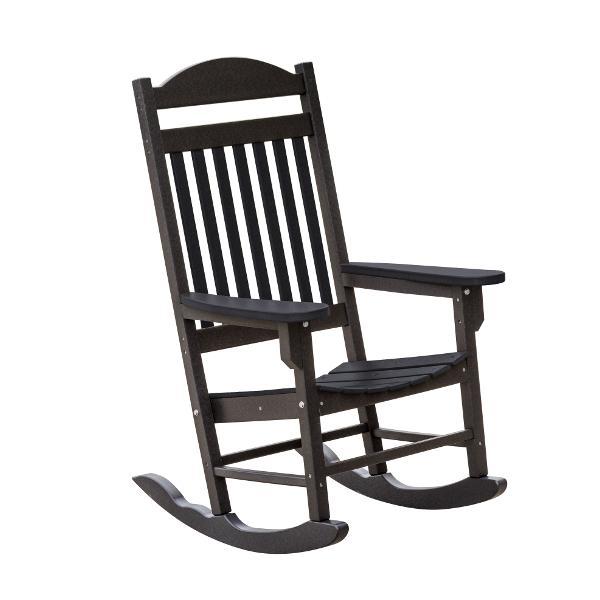 Little Cottage Co. Heritage Traditional Plastic Rocker Chair Rocker Chair Black