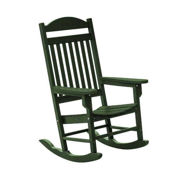 Little Cottage Co. Heritage Traditional Plastic Rocker Chair Rocker Chair Turf Green