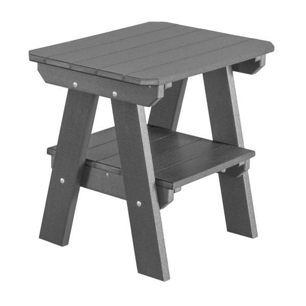 Little Cottage Co. Heritage Two Tier End Table Table Dark Grey
