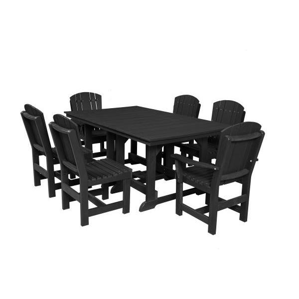 Little Cottage Co. Table, 4 Dining Chairs, 2 Arm Chairs Dining Set Black