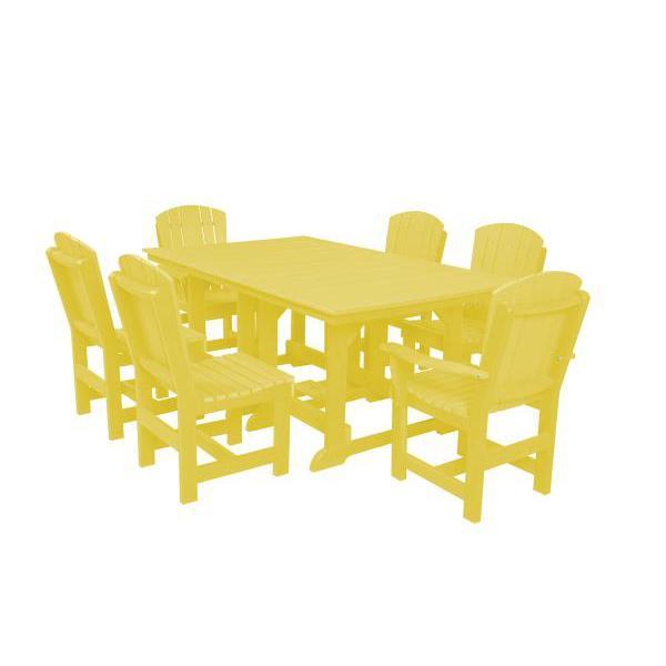 Little Cottage Co. Table, 4 Dining Chairs, 2 Arm Chairs Dining Set Lemon Yellow