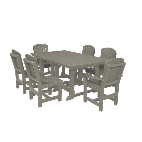 Little Cottage Co. Table, 4 Dining Chairs, 2 Arm Chairs Dining Set Light Grey