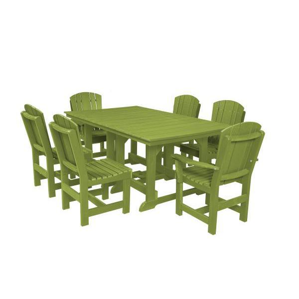 Little Cottage Co. Table, 4 Dining Chairs, 2 Arm Chairs Dining Set Lime Green